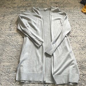 Gray cardigan
